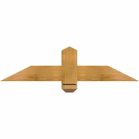 Ekena Millwork Eugene Rough Sawn Timber Gable Bracket, Western Red Cedar, 36"W x 9"H x 4"D x 4"F, 6/12 Pitch GBW036X09X0404EUG00RWR